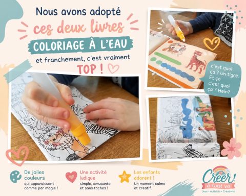 Le coloriage à l’eau adopté 🎨 Enfant utilisant un livre de coloriage à l’eau avec un pinceau