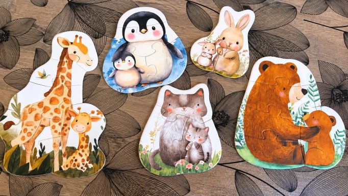 Les animaux à reconstituer 🧩🐻 Puzzles animaux avec girafe, pingouins, lapins, chats et ours